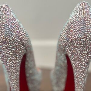 Willing to trade for 38.5/39 same Riche Swarvoski strass crystal heel louboutin